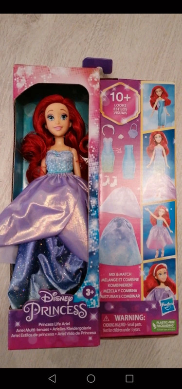 Disney princess - ariel multi-tenues, poupees