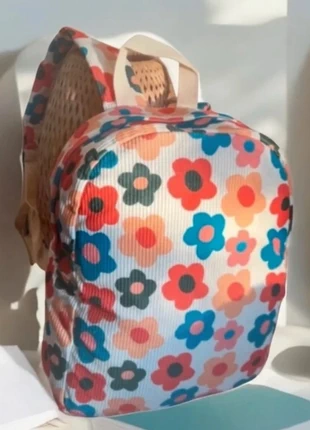 Sac à dos. Sac étudiant en velours côtelé grosses Fleurs Hippie / Rétro année 70, marke: Boutique Bohéme, zustand: Sehr gut, 20,00 €, 21,70 € inklusive Vinted-Käuferschutz