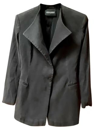 Blazer aus Seide in Schwarz, marca: Giorgio Armani, estado: Muy bueno, tamaño: XS / 34 / 6, 49,00 €, 52,15 € Protección al comprador incluida