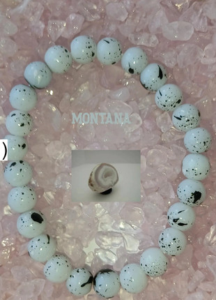 Bracelet en Agate Montana, condizioni: Ottime, €4.45, €5.37 include la Protezione acquisti Pro