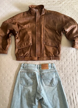 cazadora de cuero vintage color marrón hombre leather retro, marque: Real Leather, état: Très bon état, taille: M, 65,00 €, 68,95 € Protection acheteurs incluse