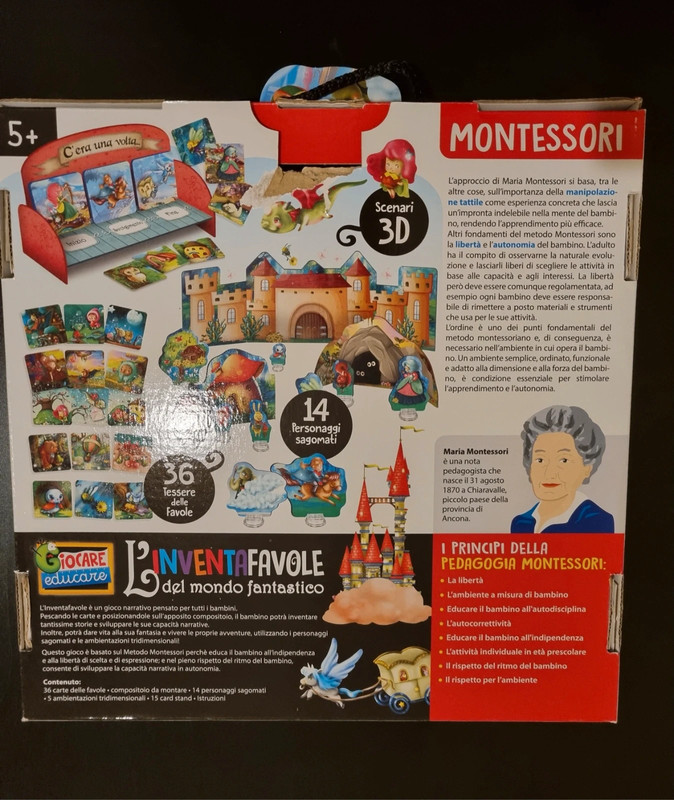 Lisciani Giochi - Montessori l'Inventafavole del Mondo Fantastico