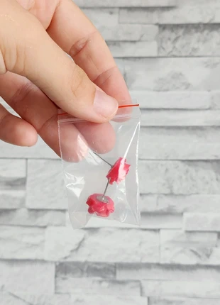 Boucles d'oreille rose rouge/rose, marca: Rose, estado: Bom, €1.50, €2.28 inclui Proteção do Comprador