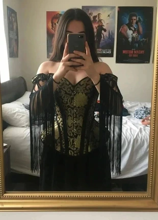 Corset Noir & Doré Baroque – Gothique Chic / Élégant / Romantique Vintage / Soirée Fantasy, marque: Lunevia, état: Très bon état, taille: M / 38 / 10, 39,99 €, 42,69 € Protection acheteurs (Pro) incluse