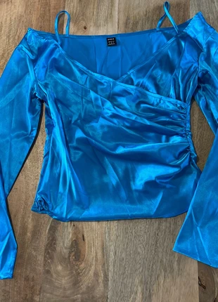 Leuke blauwe top, marque: Shein, état: Neuf sans étiquette, taille: S / 36 / 8, 3,00 €, 3,85 € Protection acheteurs incluse