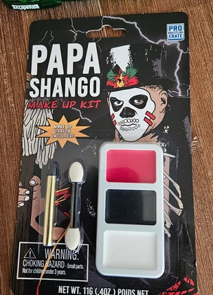 WWE Papa Shango make up kit, merk: pro wrestling crate, staat: Nieuw met prijskaartje, € 9,00, € 10,15 inclusief Kopersbescherming