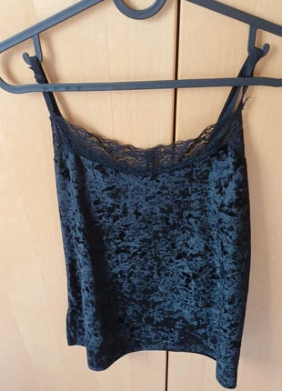 velvet topje, merk: Vintage, staat: Goed, maat: XL / 42 / 14, € 3,99, € 4,89 inclusief Kopersbescherming