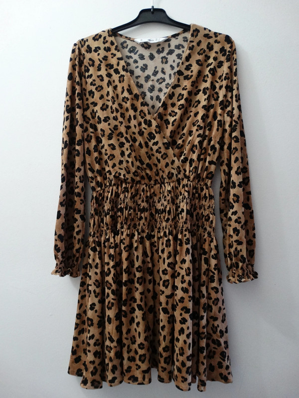 Vestido animal print outlet mango