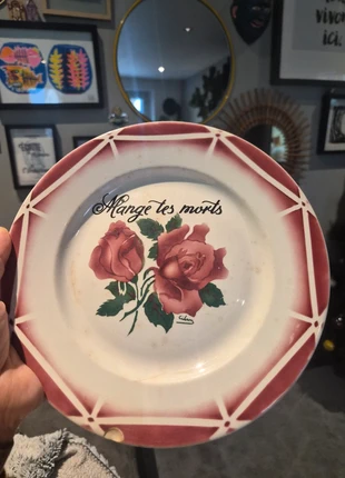 Assiette Humoristique, marque: Sarreguemines, état: Bon état, 9,00 €, 10,15 € Protection acheteurs incluse