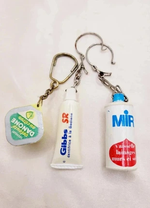 3 porte-clés amusants 60s 70s vintage collection retro look  funny keychain accessories, brand: Vintage Chic, condition: Good, €4.00, €4.90 includes Buyer Protection