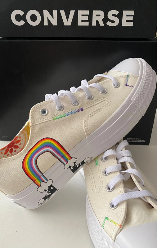 Converse clearance plataforma arcoiris