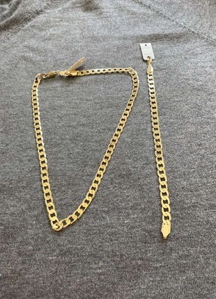 Lot de collier est bracelet plaque or, estado: Nuevo con etiquetas, 15,00 €, 16,45 € Protección al comprador incluida