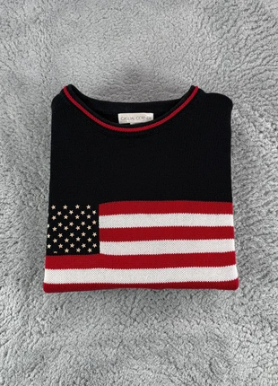 Pull Col Rond tricoté Casual Corner coton Sweater Vintage | Bleu Marine Logo Brodé | Taille XL 00515, marque: Vintage Dressing, état: Très bon état, taille: XL, 21,00 €, 22,75 € Protection acheteurs (Pro) incluse