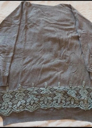 Camisola, pull, comprida/vestido em malha, cinzento, TU, veste 44. Marca Venca., marca: Venca, estado: Muy bueno, tamaño: XXL / 44 / 16, 12,00 €, 13,30 € Protección al comprador incluida