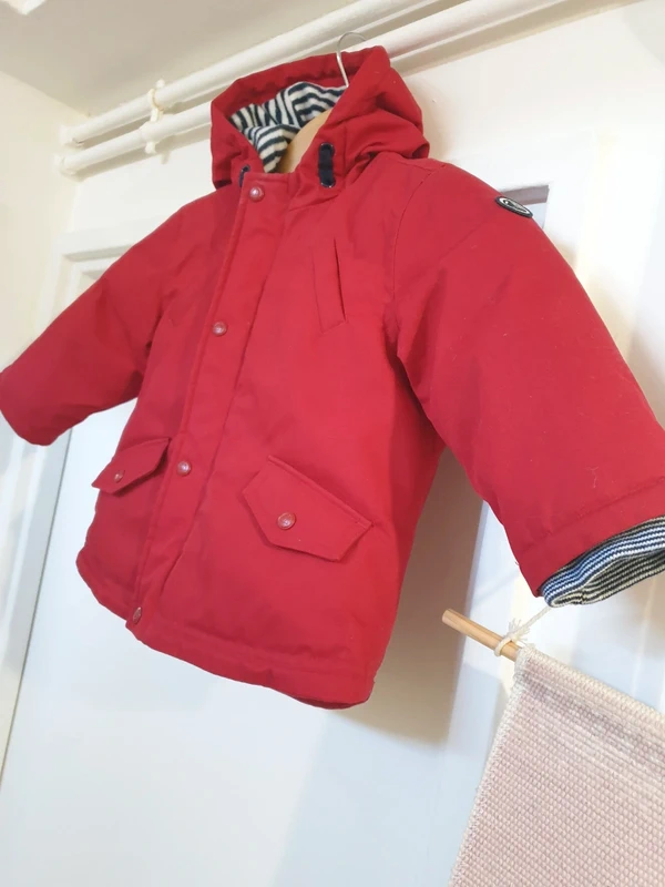Manteau Doudoune Caban Hiver Petit Bateau Taille 18 mois - photo numéro 2