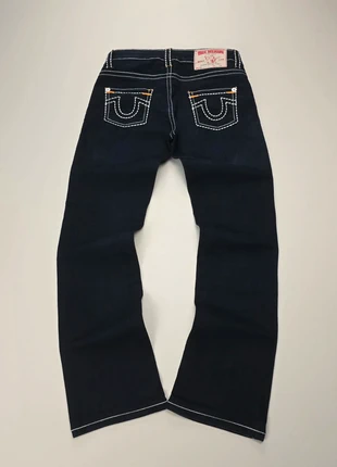 True Religion Billy Jeans Bootcut Vintage Y2K Made in USA Retro Dark Black Denim, marque: True Religion, état: Très bon état, taille: L / 40 / 12, 79,90 €, 84,60 € Protection acheteurs incluse