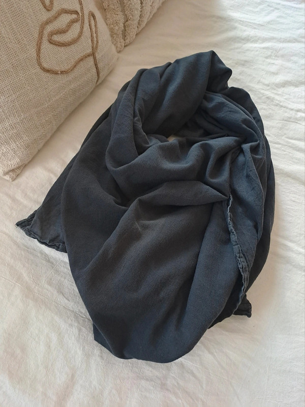 Cheche foulard gris anthracite 5