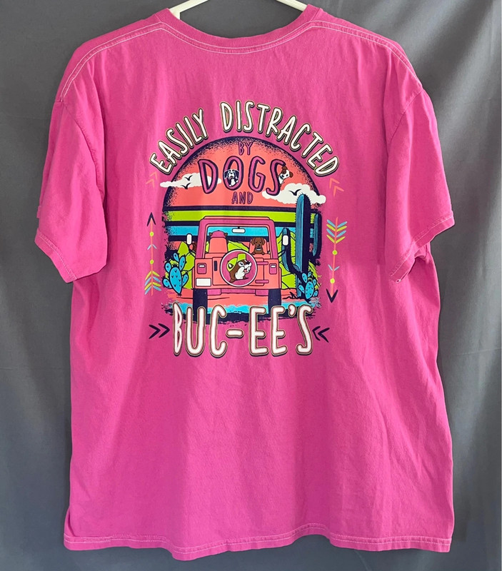 Buc-ee’s size xl pink neon tribal shirt 4