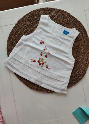 Top en lin 9 mois de marque Bout'chou, marca: Bout'chou, estado: Muito bom, tamanho: 9-12 meses / 74 cm, €2.50, €3.33 inclui Proteção do Comprador