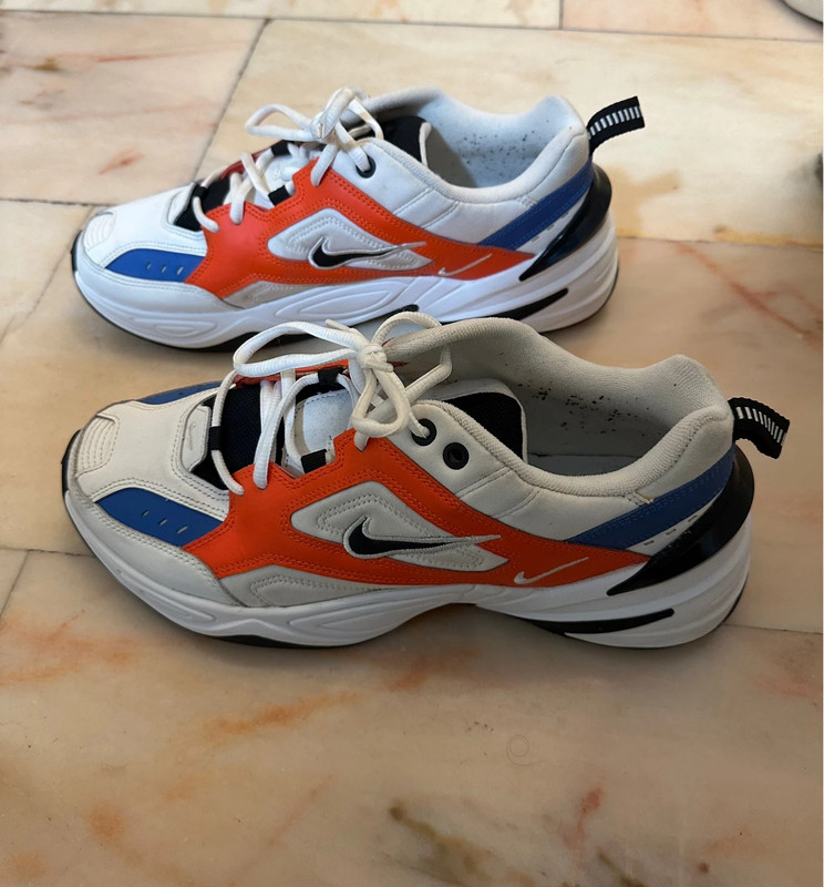 Nike tekno bianche e arancio cheap