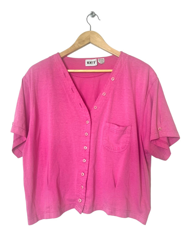 80s Oversized Pink Button Down |50%off•bundles 1