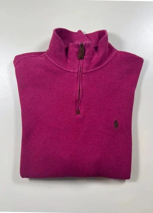 Half zip demi zip col camionneur 1/4 zip Ralph Lauren rose fuchsia | Taille M, marke: Ralph Lauren, zustand: Sehr gut, größe: M, 40,00 €, 42,70 € beinhaltet Vinted-Käuferschutz Pro