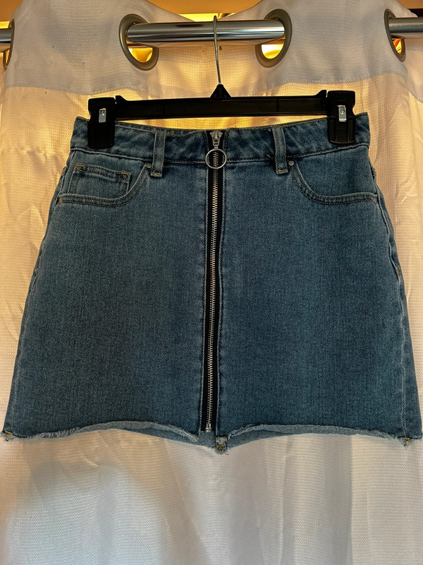 pacsun jean skirt 1