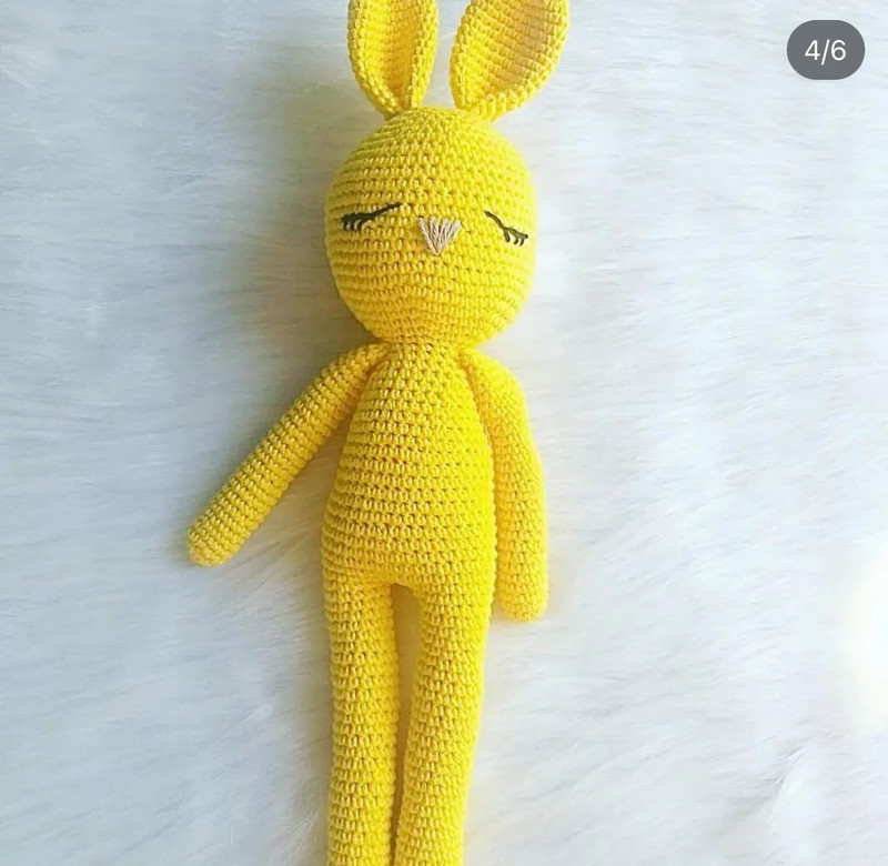 Peluche lapin fait main