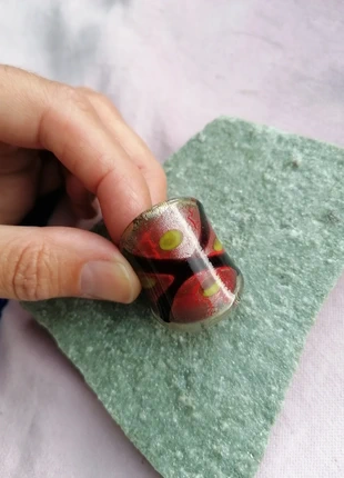 Ring van murano glas, staat: Heel goed, maat: 68.5 mm / 21.8 mm Ø, € 9,00, € 10,15 inclusief Kopersbescherming