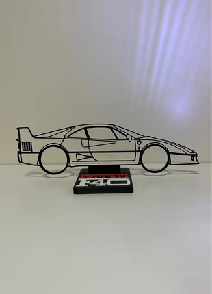 Décoration Ferrari F40 3D – Voiture de collection 28 cm, marque: Collection, état: Très bon état, 10,00 €, 11,20 € Protection acheteurs (Pro) incluse
