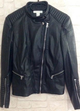 Veste style motard "Perfecto" noire, brand: H&M, condition: Very good, size: M / 38 / 10, €12.00, €13.30 includes Buyer Protection
