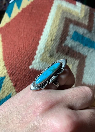 Bague vintage ancienne navajo native southwest western argent turquoise, brand: Navajo, condition: Very good, size: 16.5 mm Ø, €135.00, €142.45 includes Buyer Protection Pro