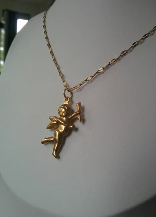 💘 Collier ange Cupidon – Messager de l’amour acier inoxydable, condition: Very good, €8.00, €9.10 includes Buyer Protection Pro