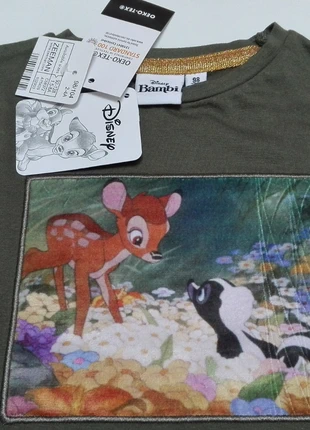 Neuf. T-shirt manches longues Bambi T. 98/104., brand: Zeeman, condizioni: Nuovo con cartellino, taglia: 4 anni / 104 cm, €5.00, €5.95 include la Protezione acquisti