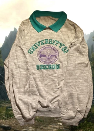 90s Vintage Oversize Lightweight Polo Sweatshirt, merk: Vintage Dressing, staat: Heel goed, maat: L, € 8,00, € 9,10 inclusief Kopersbescherming