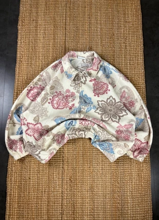 Veste Polaire Zippé Blanche, Rose et Bleu Motifs Floral, Funky Fleece Oversize Vintage 80s Taille XL, marque: Vintage Dressing, état: Très bon état, taille: XL / 42 / 14, 25,00 €, 26,95 € Protection acheteurs (Pro) incluse