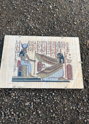 Papyrus égyptien sous verre, condition: Very good, €10.00, €11.20 includes Buyer Protection Pro