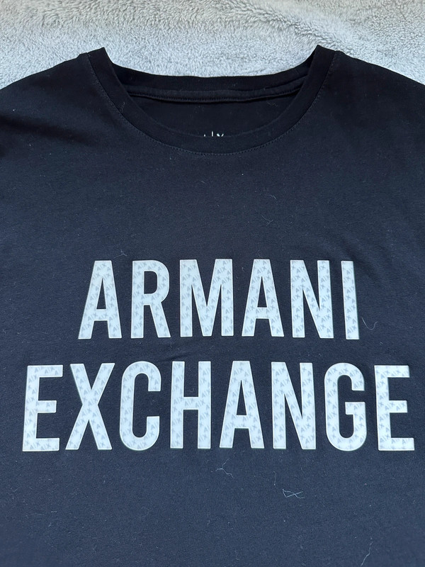 Męski T-shirt Armani Exchange logo 3D 3