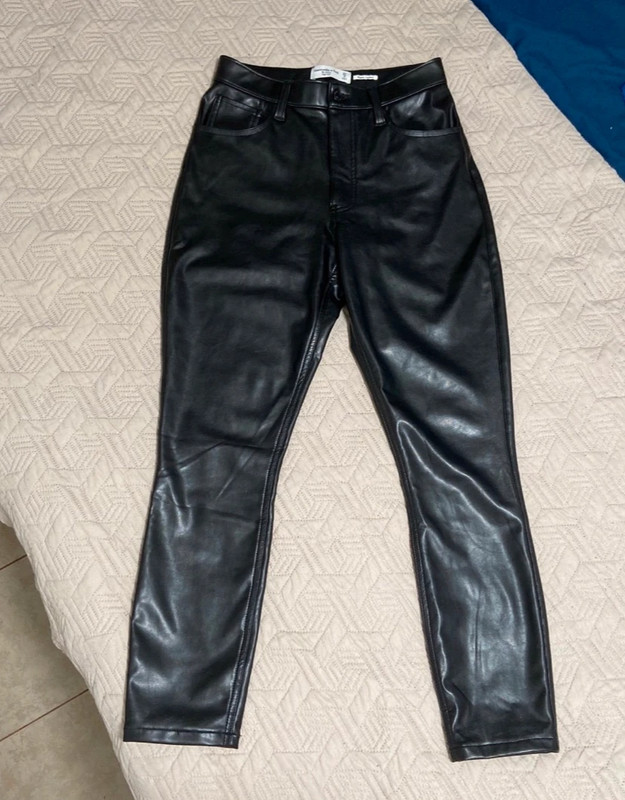 Leather High Waisted Pants 1