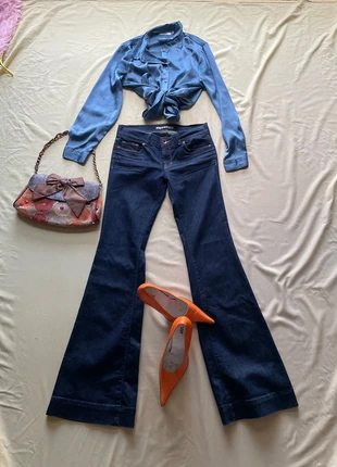 JDY Blue Satin Shirt Y2K Glam, Vintage-Inspired, Luxe Evening & Street Style UK 10 / EU 38, brand: JDY, condition: Very good, size: M / 38 / 10, €10.00, €11.20 includes Buyer Protection