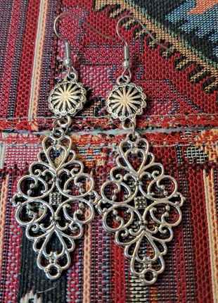 Boucle d'oreille métal couleur argent inde india hippie boheme bohemian ethnique bali neuf, marke: Boheme, zustand: Neu, 9,00 €, 10,15 € inklusive Vinted-Käuferschutz