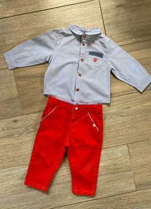 Tenue de Noël Chemise & Pantalon Obaïbi - 9 mois, brand: Obaïbi, condizioni: Ottime, taglia: 9-12 mesi / 74 cm, €15.00, €16.45 include la Protezione acquisti
