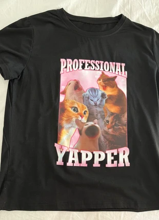 camiseta gatos professional yapper gym kawaii streetwear, merk: Texto, staat: Heel goed, maat: M / 38 / 10, € 3,00, € 3,85 inclusief Kopersbescherming