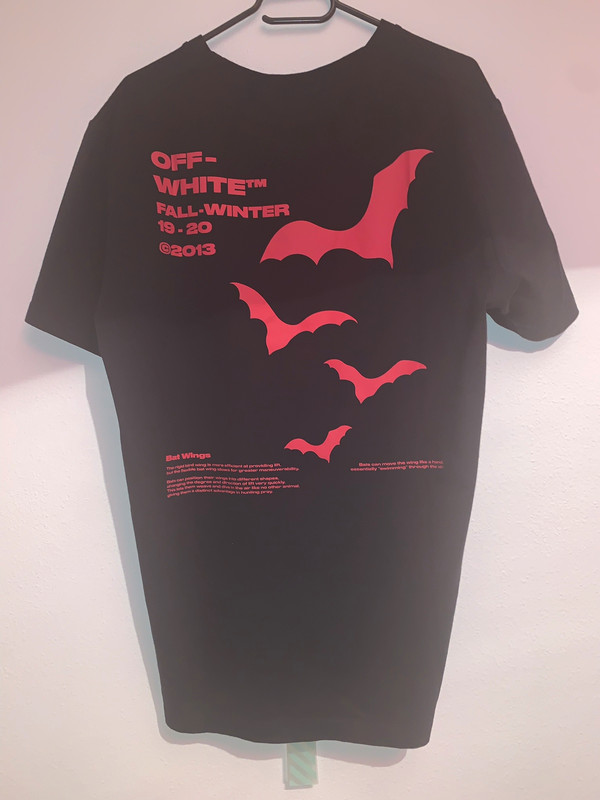 Off white bat sales shirt