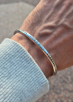 Jonc gris argenté 925 minimaliste élégant ajustable, marque: Studio Bohème, état: Neuf sans étiquette, 12,99 €, 14,34 € Protection acheteurs (Pro) incluse