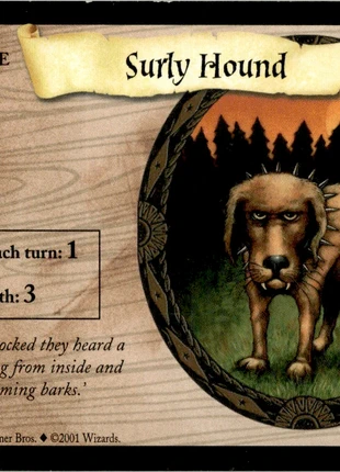 Harry Potter : Surly Hound I 107/116 I Set De Base - 2001, marca: Wizards of the Coast, estado: Muy bueno, 1,00 €, 1,75 € Protección al comprador Pro incluida