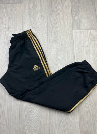 Pantalon Jogging Adidas Vintage – Trackpants Large, Noir / Doré- M, brand: adidas, condition: Very good, size: M, €18.00, €19.60 includes Buyer Protection