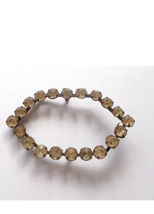 Vintage Victorian bronze tone clear glass crystal buckle / brooch decoration, brand: Vintage, condition: Very good, £4.20, £5.11 includes Buyer Protection Pro