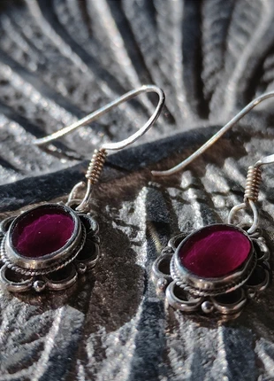 Boucles d’oreilles en argent massif avec pierre naturelle, marca: Argent, estado: Novo sem etiquetas, €35.00, €37.45 inclui Proteção do Comprador