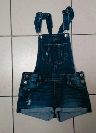 🌼 Salopette Short En Jean Vintage Bleu Marine Taille 11 ans SS2406055, état: Très bon état, taille: 11 ans / 146 cm, 12,00 €, 13,30 € Protection acheteurs (Pro) incluse